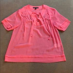 Banana republic pink blouse